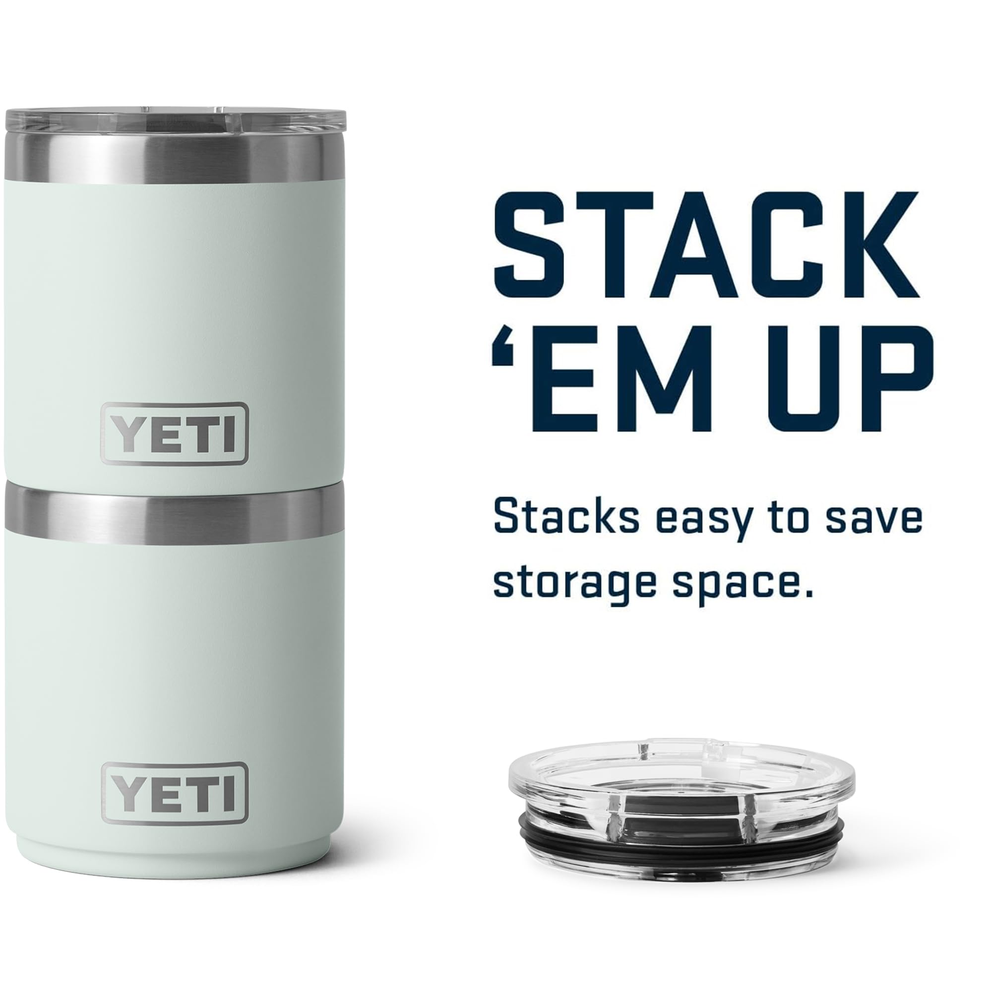 Amazon.com: YETI Rambler 10 oz Ceramic Lined Lowball 2.0, Vacuum