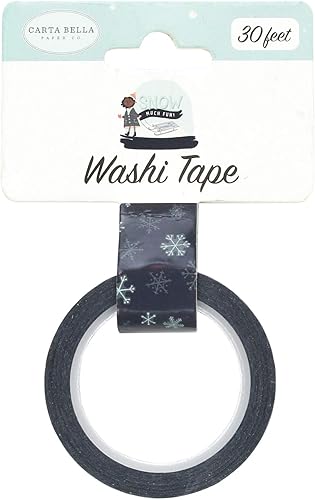 Miniatura 2 de Carta Bella Paper Company ICY Snowflakes - Cinta washi, azul, verde azulado, verde, azul marino, crema, gris