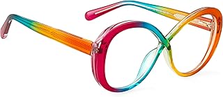 PERKEY Overized Blue Cut Light Blocking Computer Eyeglasses for Men Women Price In India