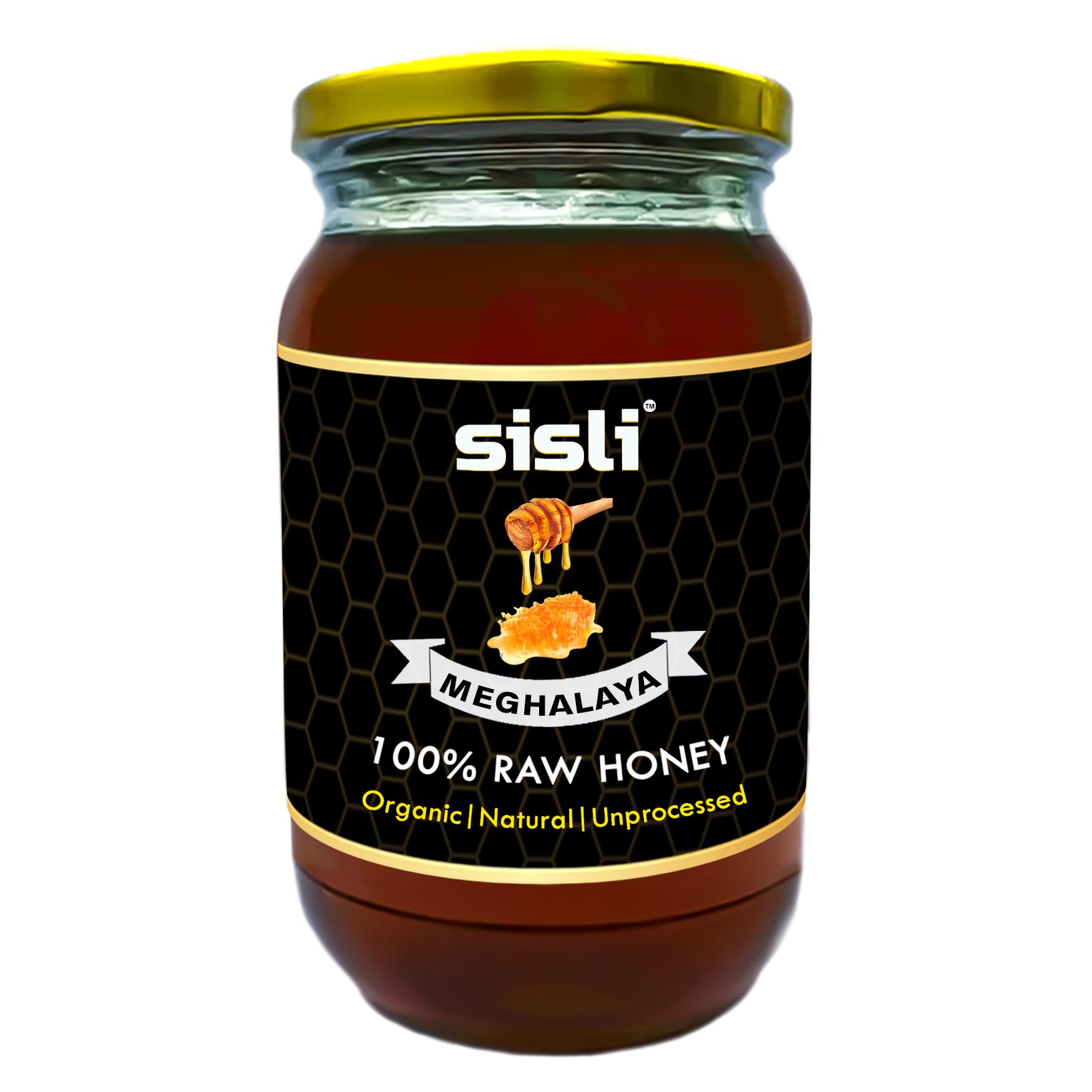 SiSLi 100% RAW Meghalaya Forest NMR Tested Original Unprocessed Organic Honey Packed with Powerful Anti-oxidants Amino Acids Active Enzymes and Vitamins- For Weight Loss Detox Ayurveda cough & cold-Glass Jar-1KG-image-7