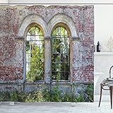 Ambesonne Cortina de ducha rústica, 69 pulgadas de ancho x