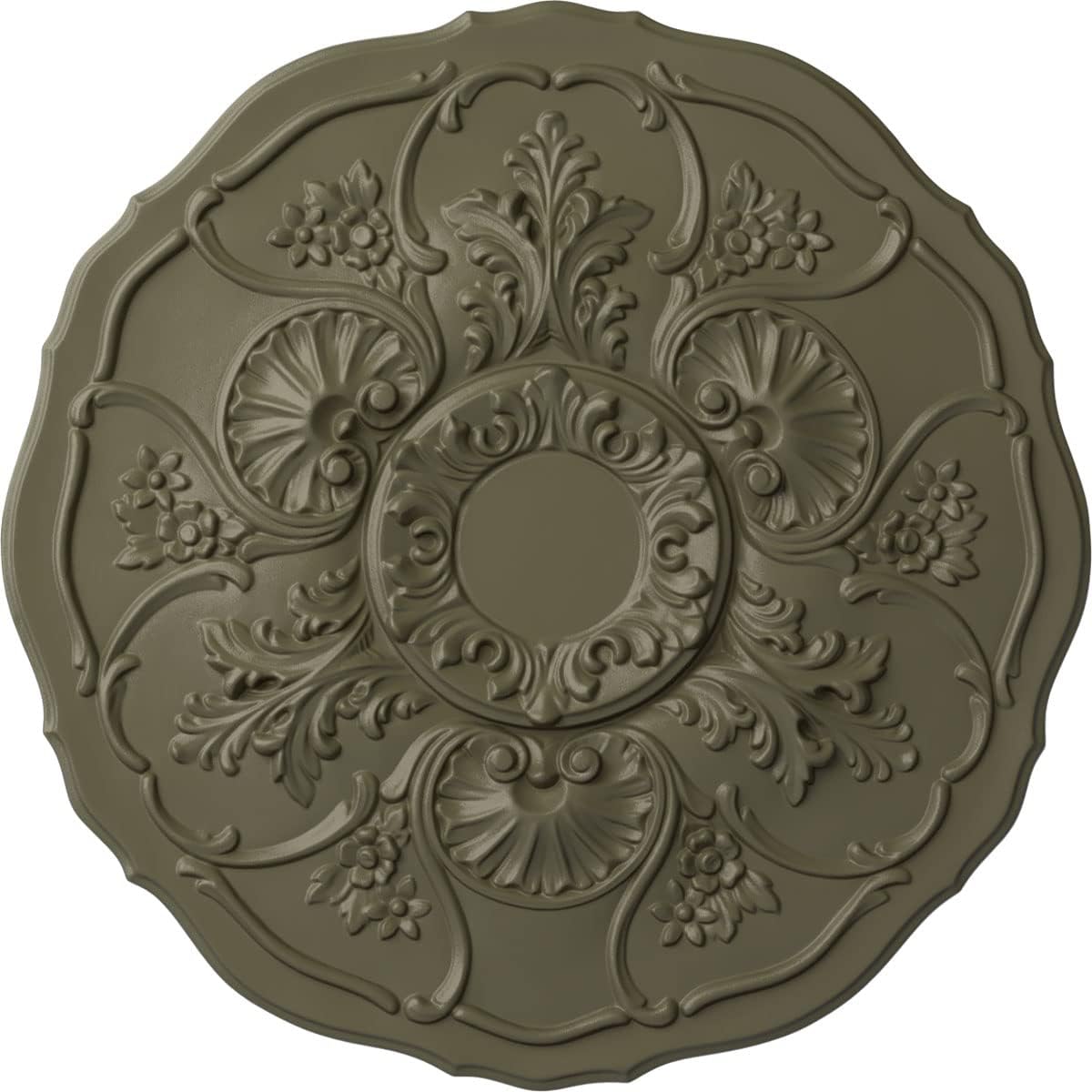 Ekena Millwork CM22CNSSF Cornelia Ceiling Medallion, Spartan Stone