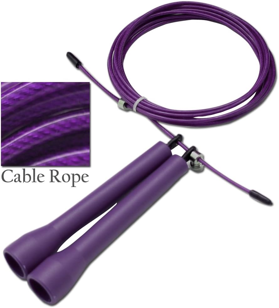 DA VINCI Ultra Speed 10 Ft Adjustable Cable Jump Rope, Super Fast for Double Unders