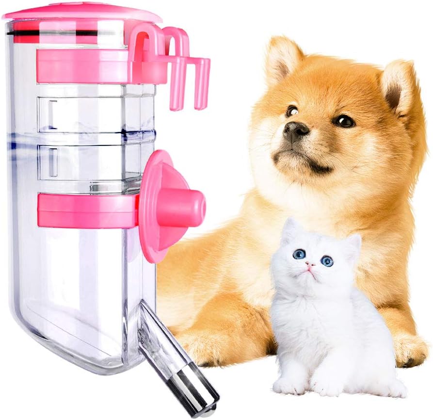 ペットボトル 犬猫用 ウォーターボトル 水飲み ケージ付け 取り付け簡単 軽量 小動物用 ペット用品 水漏れ防止 留守に便利 超目玉