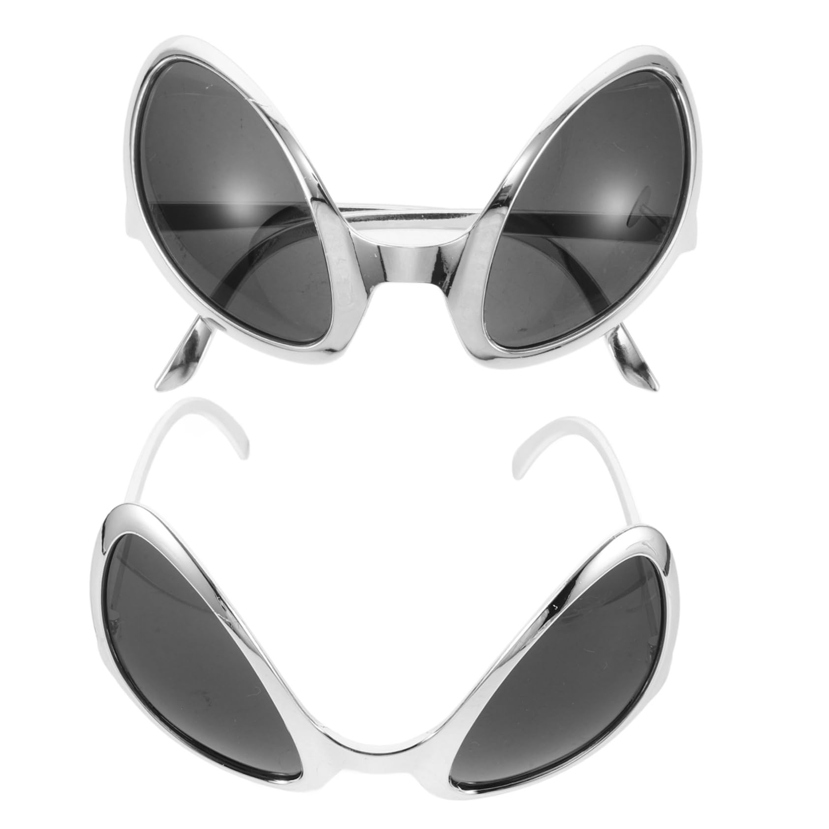 ULDIGI Funny Alien Glasses Carnival Eyeglasses Frame Glasses with Soft Lenses for Makeup