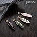 JADENOVA Full Wire Wrapped Energy Healing Crystal Gemstone Pendant Necklace 18