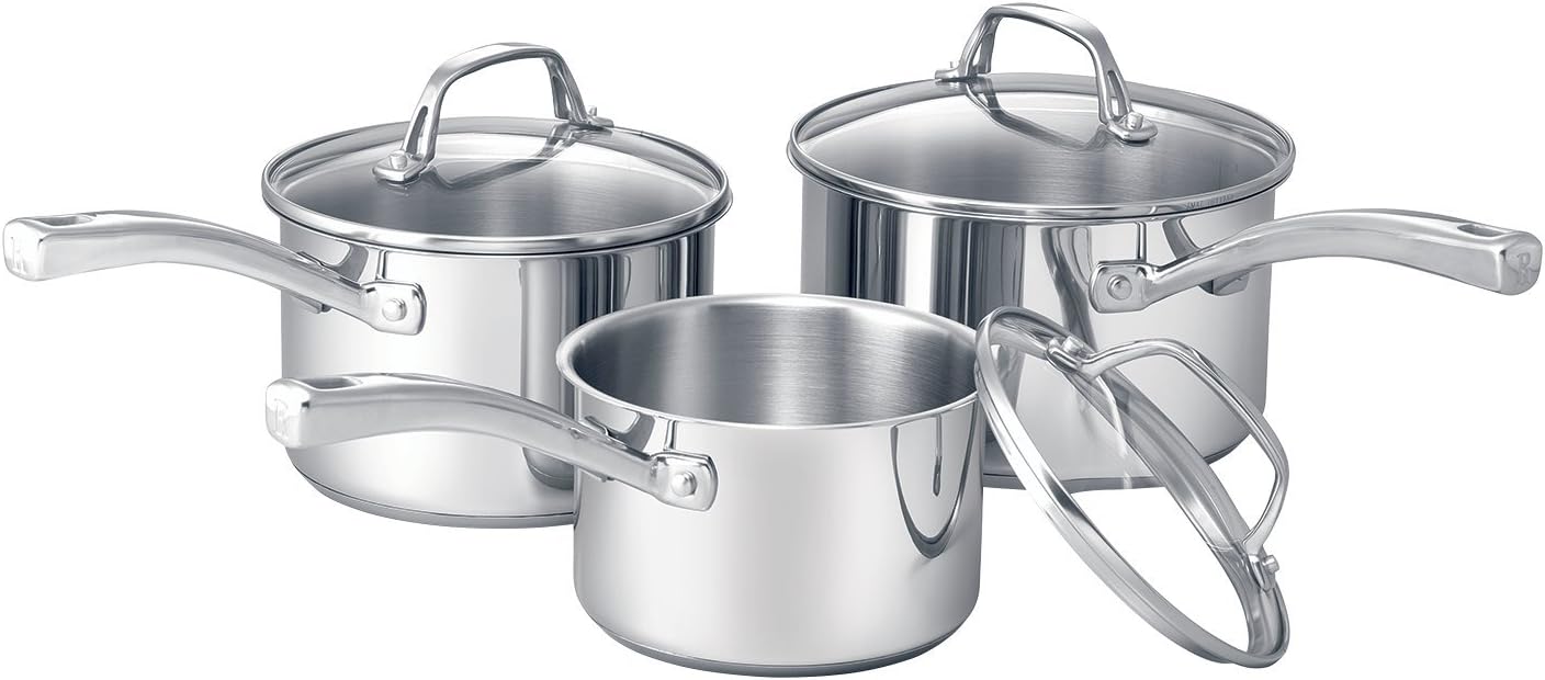 Raco Commercial Stainless Steel 3Piece Saucepan Set Saucepans Amazon