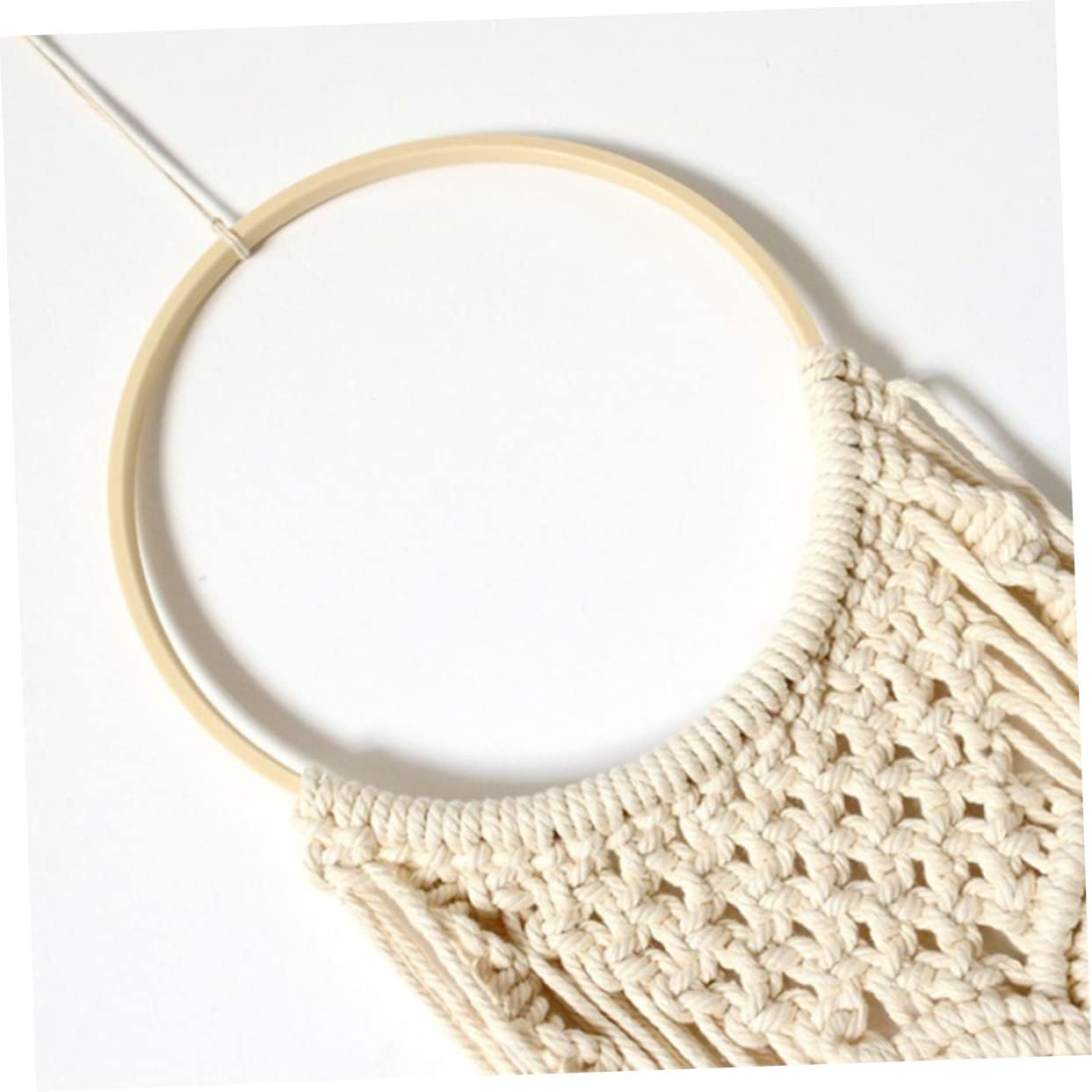 1bag Dream Catcher Ring Dreamcatcher Macrame DIY Handmade Craft Wall Decor Accessory
