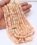 Natural orange Opal Rondelle smooth Beads 7x9 16 inch long string jewelry making gemstone beads for necklace bracelet