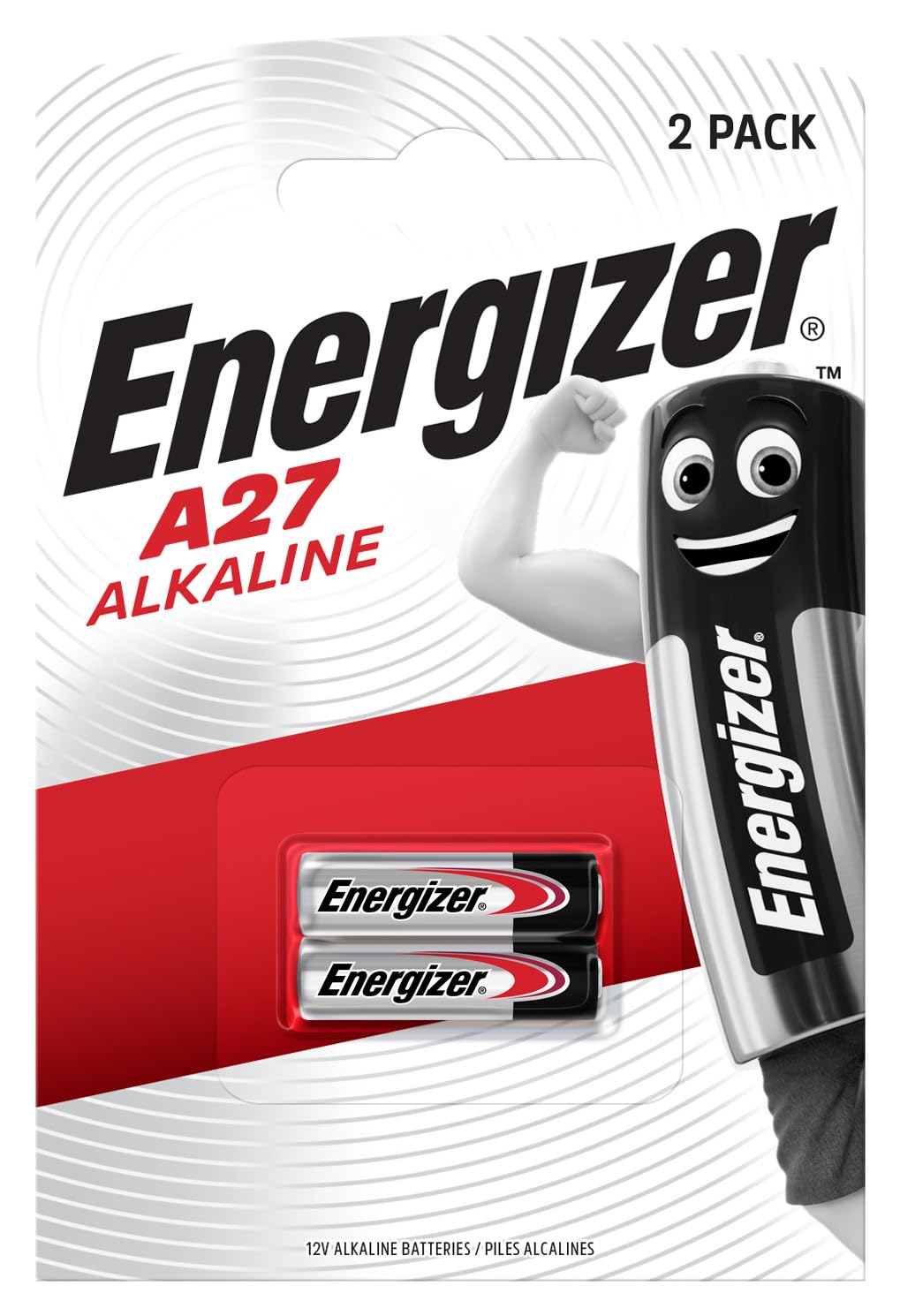 Energizer Batterie Alcaline A27, 12V, Confezione da 2