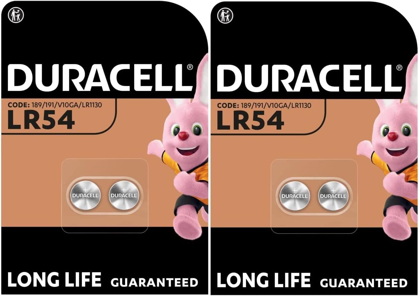 4 x Duracell LR54 LR1130 V10GA 189 191 (2 ampoules de 2 batteries) 4