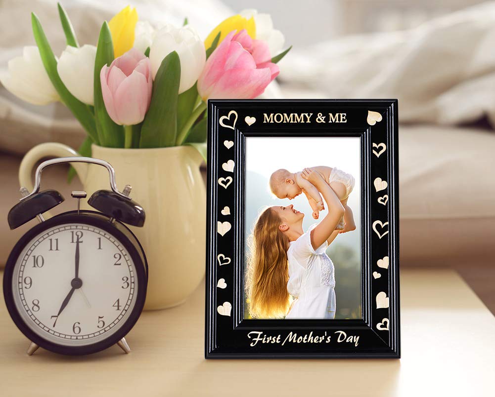 PETCEE Mother's Day Picture Frame for Mom Grandma - First Time Mom Gift for Nursery Decor Newborn Baby Shower Present Keepsake for Expecting Mothers & New Parents