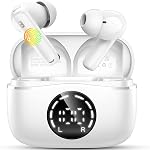Ecouteurs sans fil, Bouds d'oreille Bluetooth 5.4 écouteurs 2026 avec ENC Annulation du bruit, écouteurs Bluetooth 48H Écouteurs sans fil Playtime HiFi Stéréo, en écouteurs d'oreille USB-C Rapide Charge/IP7 imperméable