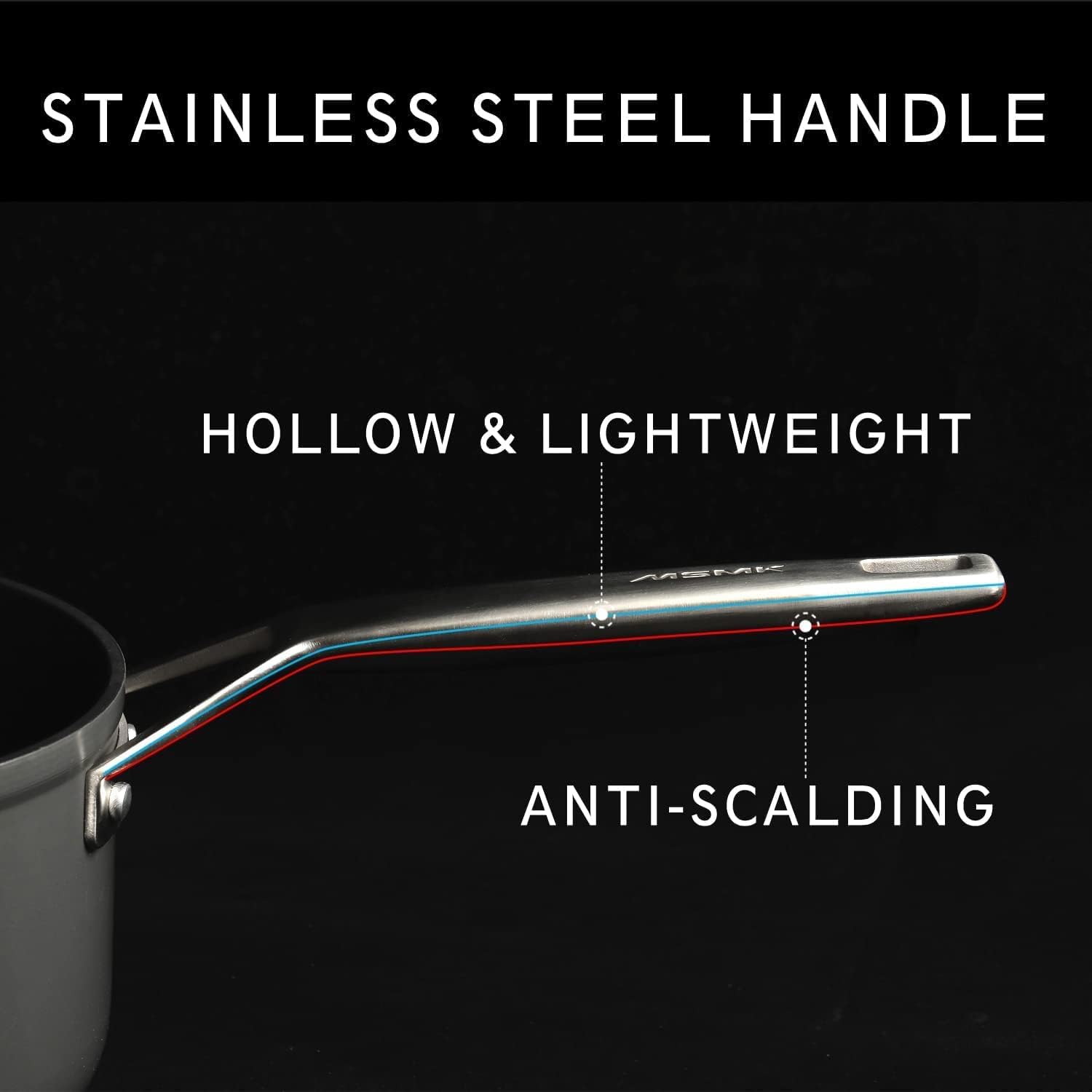 MsMk 12 1/2 inch Non Stick Frying Pan with Lid,Titanium and Ceramic Nonstick Large Skillet，Stay-Cool Handle,Scratch-resistant,Non-Toxic,Induction，Dishwasher Safe, Oven Safe to 700°F