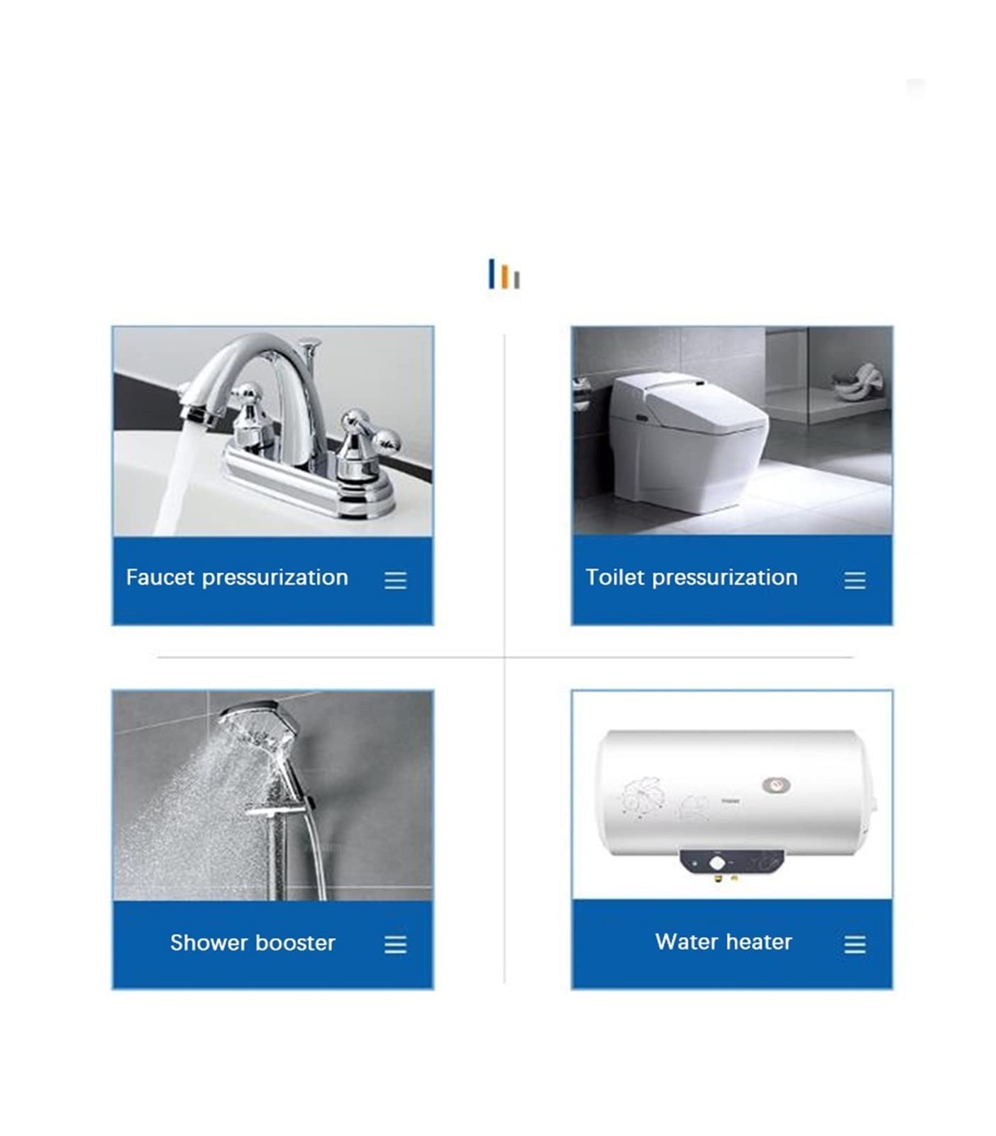 Bomba de aumento de agua fría/caliente for el hogar, bomba de refuerzo inteligente de imán permanente, bomba de refuerzo de succión única, ciclo silencioso de 24V(100w)