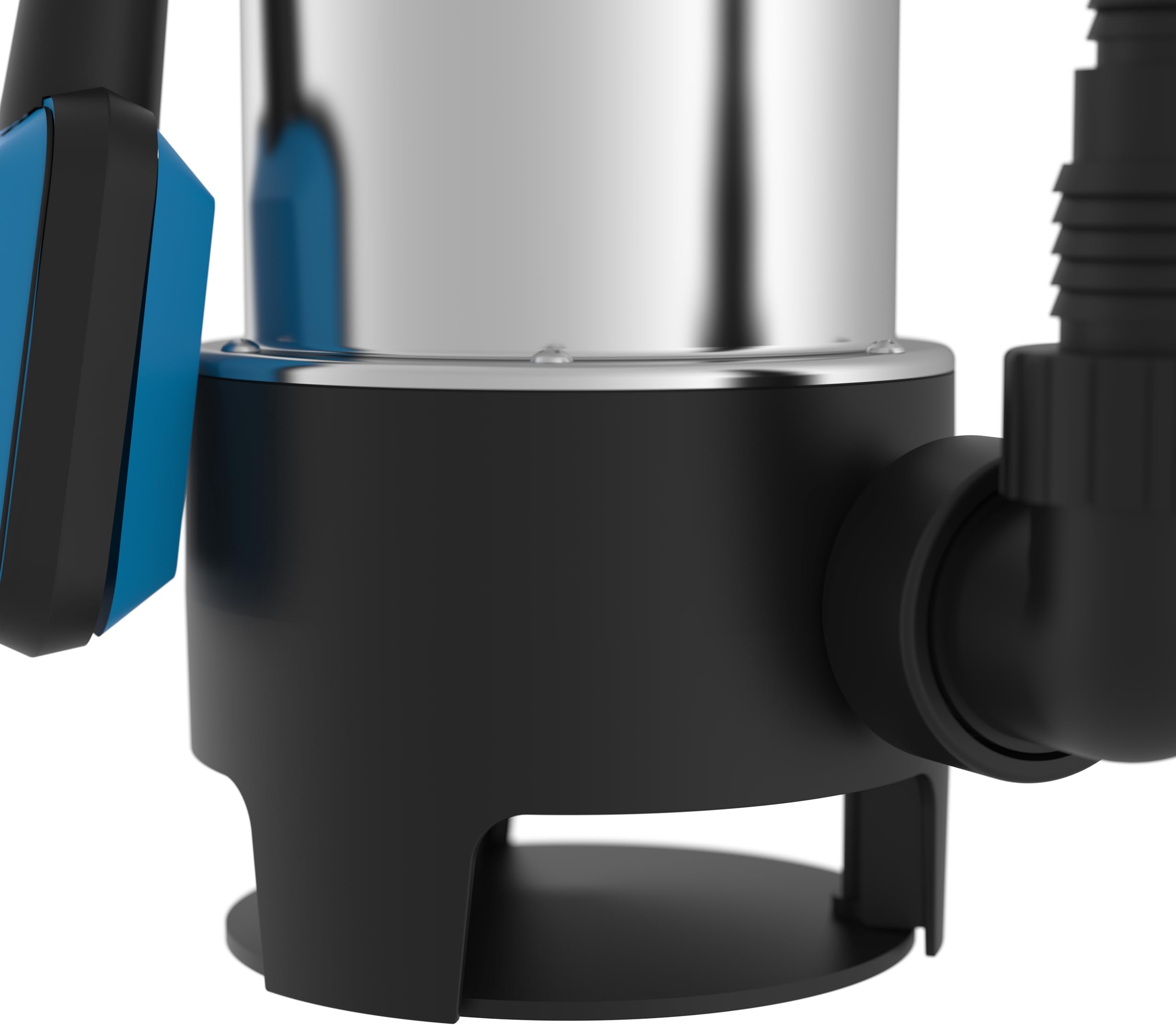 Güde Schmutzwassertauchpumpe GS 1103 PI (1100 W, Fördervolumen: 20.000 l/h, max. Förderhöhe: 8 m, max. Eintauchtiefe: 7 m, Laufrad aus Noryl, Edelstahlmantel & -welle, Thermoschutz, Schwimmerschalter)
