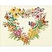 Dimensions 70-35336 'Wildflower Wreath' Counted Cross Stitch Kit for Beginners, 14 Count Ivory Aida Cloth, 11'' x 14''