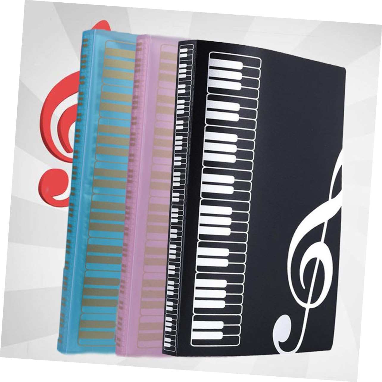 SUPVOX Fashionable Office Folder File Folder Portable 40 Pages Insert School Office Supplies Keep Your Papers Tidy