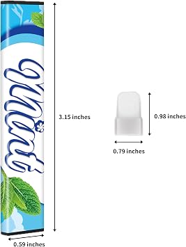 Smokeless Inhalers for Replace Bad Habits, Quit Smoking Inhaler Stick with Silicone Mouthpiece, Non-Electric Quit Vapingtools Herbal Diffuser Stick for Habit Replacement, Ice Mint
