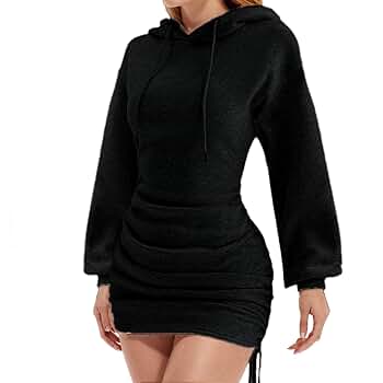 Amazon.com: HGps8w Women's Hoodie Dresses Long Sleeve