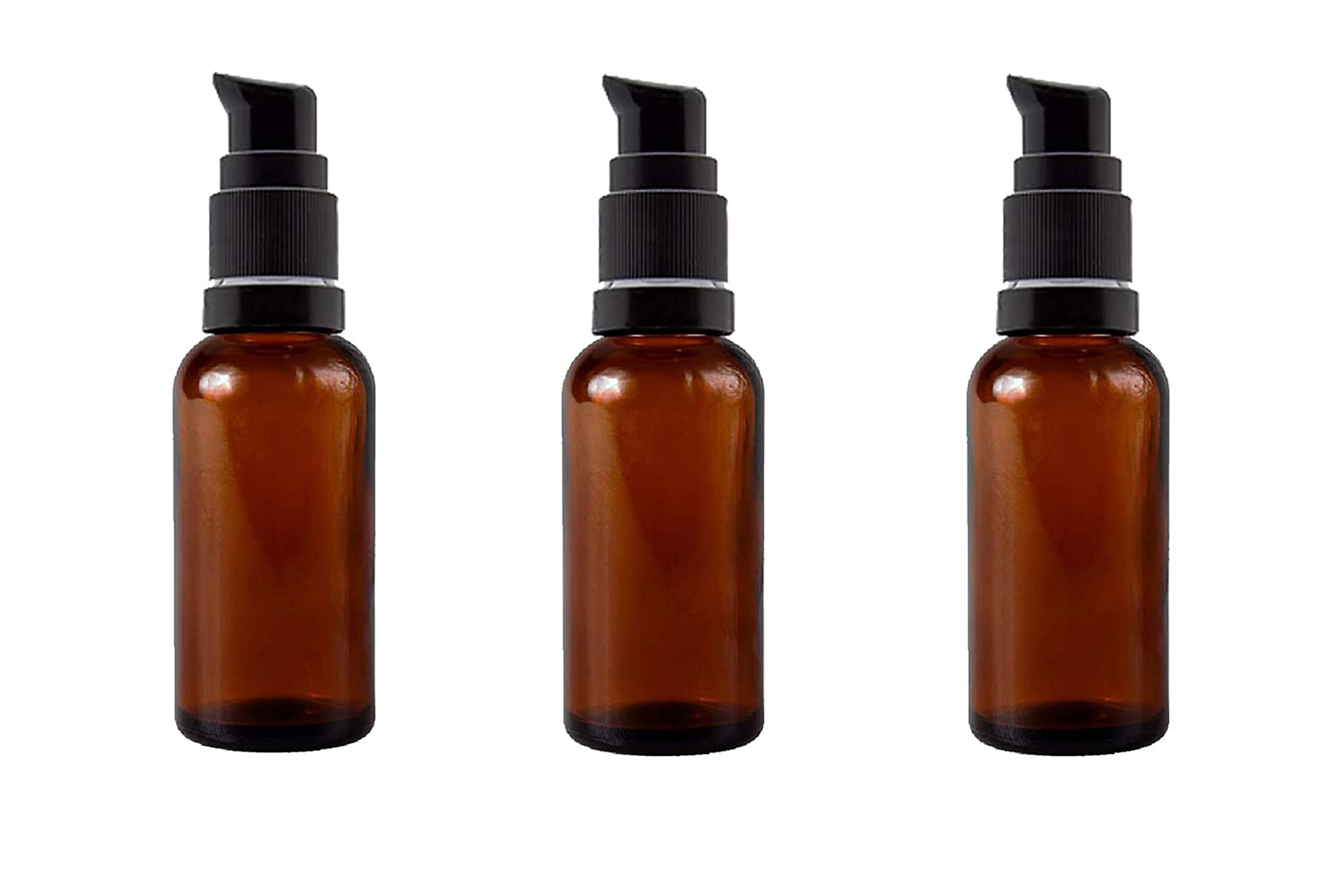 Hunky Dory 10ml Amber Glass Bottle with Lotion Pump & Black Cap for Essential Oils, Blends, DIY skin care, Cosmetics, Multipurpose Bottle for Beauty and Travel Use (Pack of 3)-image-45