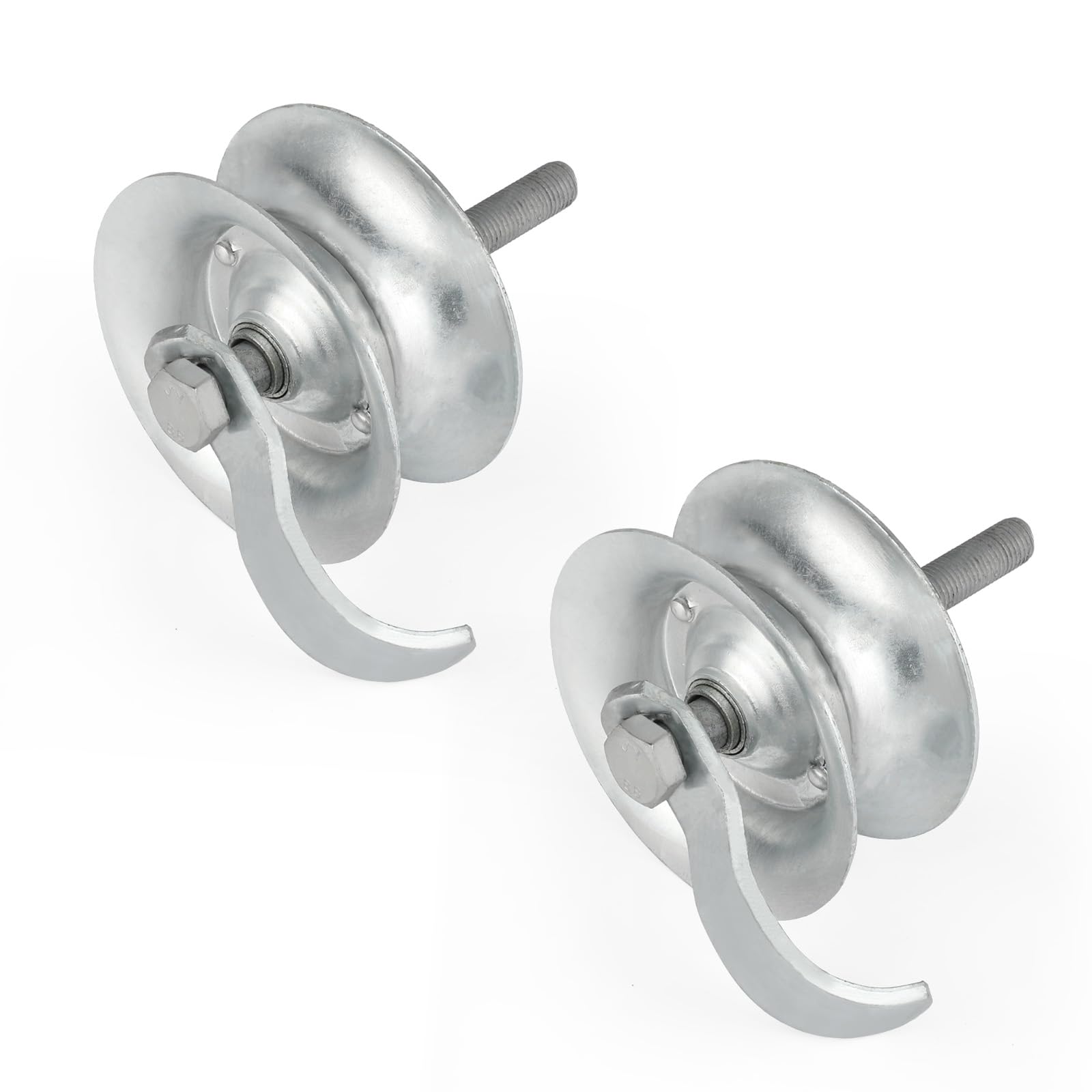 Photo 1 of Wmebee 2 Pack Sliding Gate Rollers 5" Steel Pipe Track Roller Galvanized for 1 5/8" Pipe Track (Pack of 2)LPNPMGP6129637
