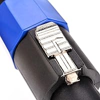 Vista 6 de Paquete de 2 cables de altavoz macho de 50 pies a altavoz, cable de audio profesional de 12 calibres AWG para DJ con bloqueo giratorio, 2