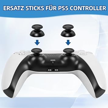 Xbox PS5 Controller Stick Attachments, Scuf Controller PS5 Replacement Thumbsticks Kit with Tools for DIY Repair and Customization