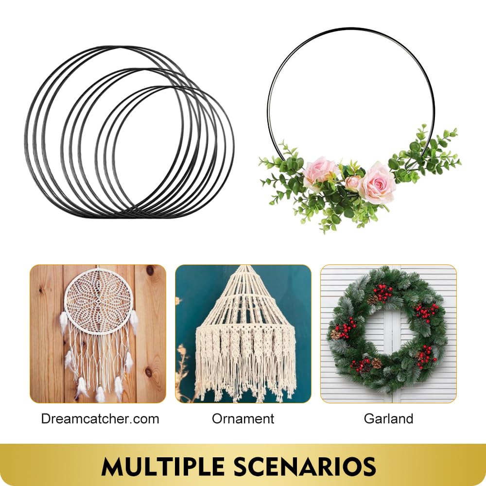 Anelli In Metallo Per Fai Da Te - Set 16 Pezzi Per Acchiappasogni E Decorazioni - Foto 4