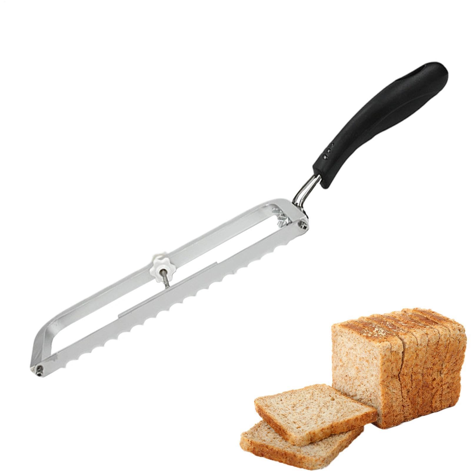 Rebanador ajustable para pan De Dentada Para Pan | Cortador Culinario Bagels Para Hogazas Pasteles Sándwiches Masas Bagels Tostadas Hogar Cocina Repostería Restaurante