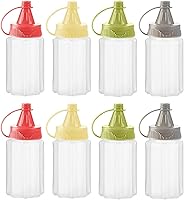 Vista 1 de 8 botellas para apretar mini botellas de 1 onza ketchup condimento mini botella de salsa botella de miel mostaza ensalada aderezo salsa Bento caja