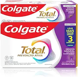Colgate Creme Dental Total Gengiva Reforçada 3 Unid 90g