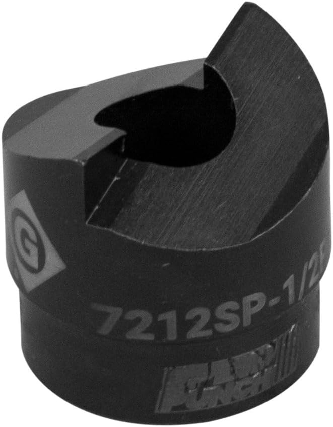 Greenlee Speed Punch 7212SP-1/2P, 1/2-Inch Conduit Size Round Punch, Mild Steel