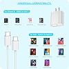 Cargador rápido para iPhone 17 16 15, 3 unidades de bloque de carga rápida PD USB C para iPad con cable de carga USB C a tipo C de 6 pies para iPhone 17 Air/Pro/Pro Max/16 Pro/Plus/15/15 Pro/Pro Max, iPad Pro 3