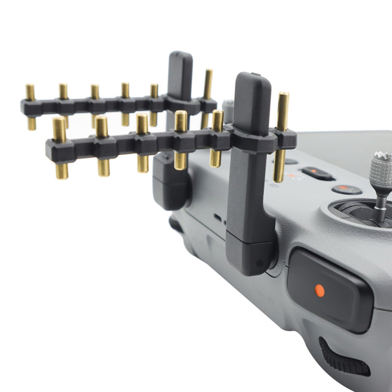 Plug and Play Yagi Antenna, Lightweight TPU+Brass Antenna for DJI RC 2 Drone Remote Control