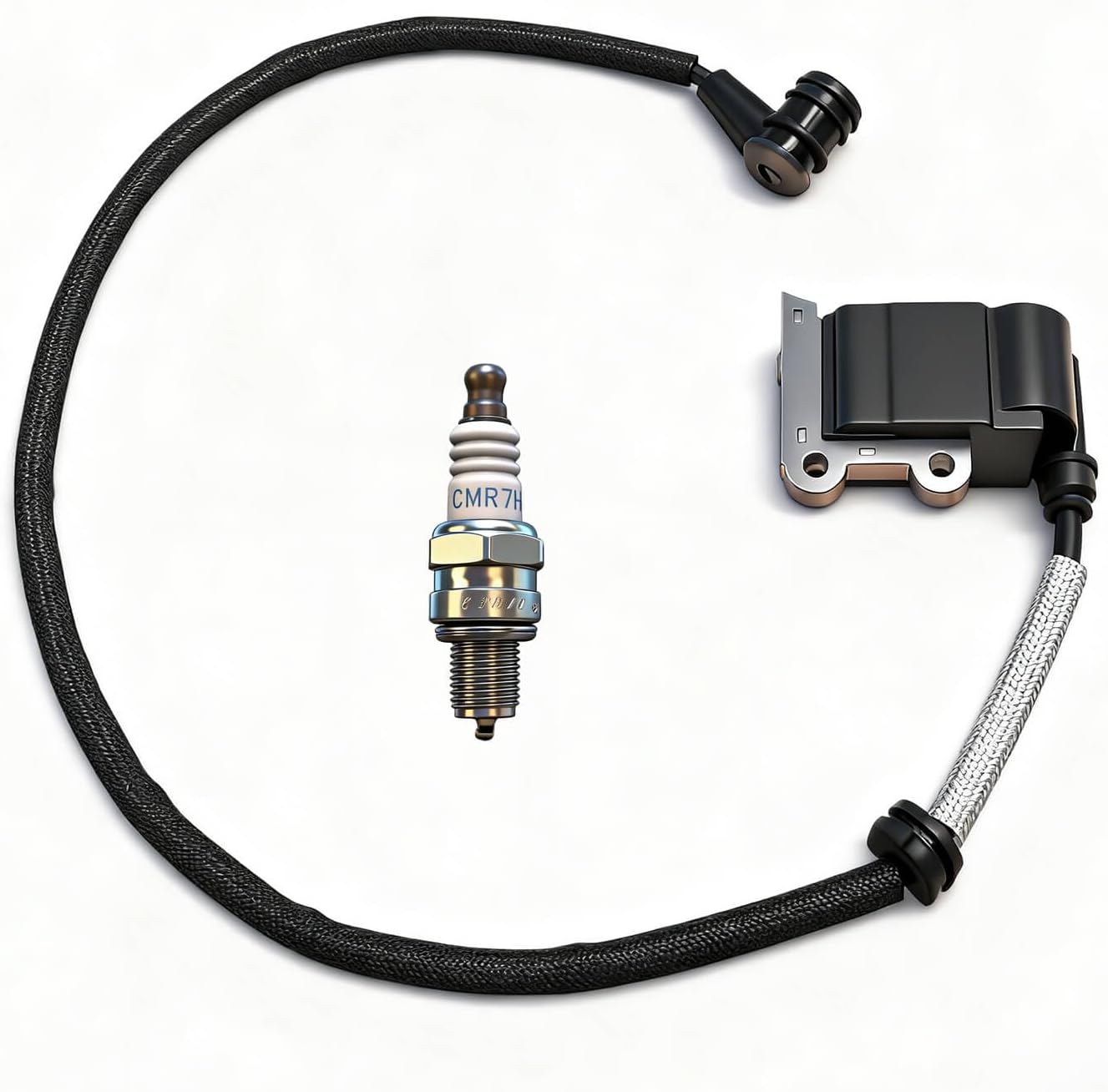 Ignition Coil Module Compatible with Husqvarna 502846401 CMR7H Fits 350BT 350BF Backpack Blowers, Only Replace 511492901 502846401 Ac7r