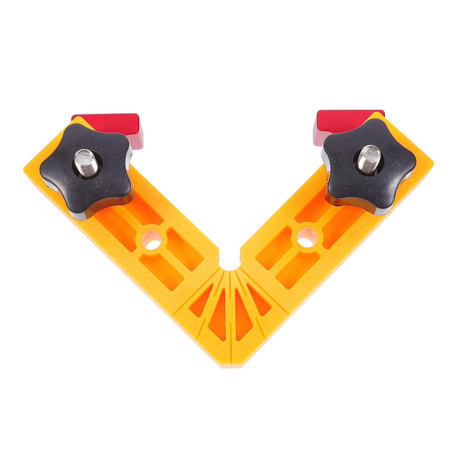 Mipcase Professional Carpenter Measurement Tool Set of 2 Right Angle Clamps Square Ruler for Woodworking DIY