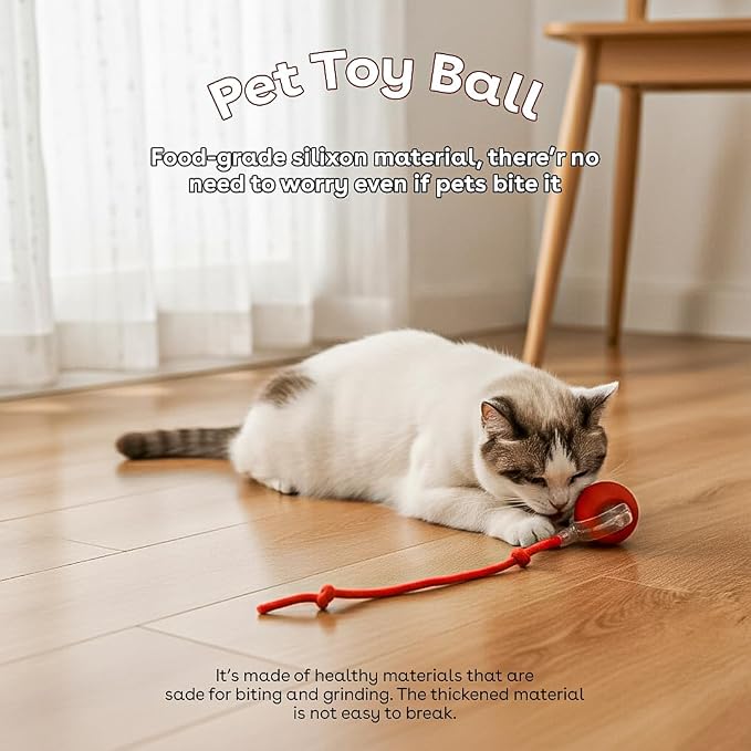 Pelota interactiva para gatos con movimiento automático miniatura 4