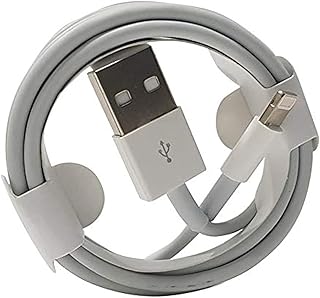 كابل شحن لهاتف ايفون 6 7 8 اكس 1 متر ابيض