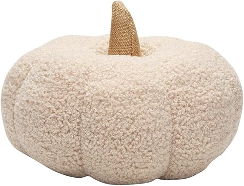 Pearhead Calabaza sherpa, decoraciĂłn de Halloween para el hogar, decoraciĂłn moderna del hogar, 6.5 x 9 pulgadas, color crema Pearhead Calabaza sherpa, decoraciĂłn de Halloween para el hogar, decoraciĂłn moderna del hogar, 6.5 x 9 pulgadas, color crema