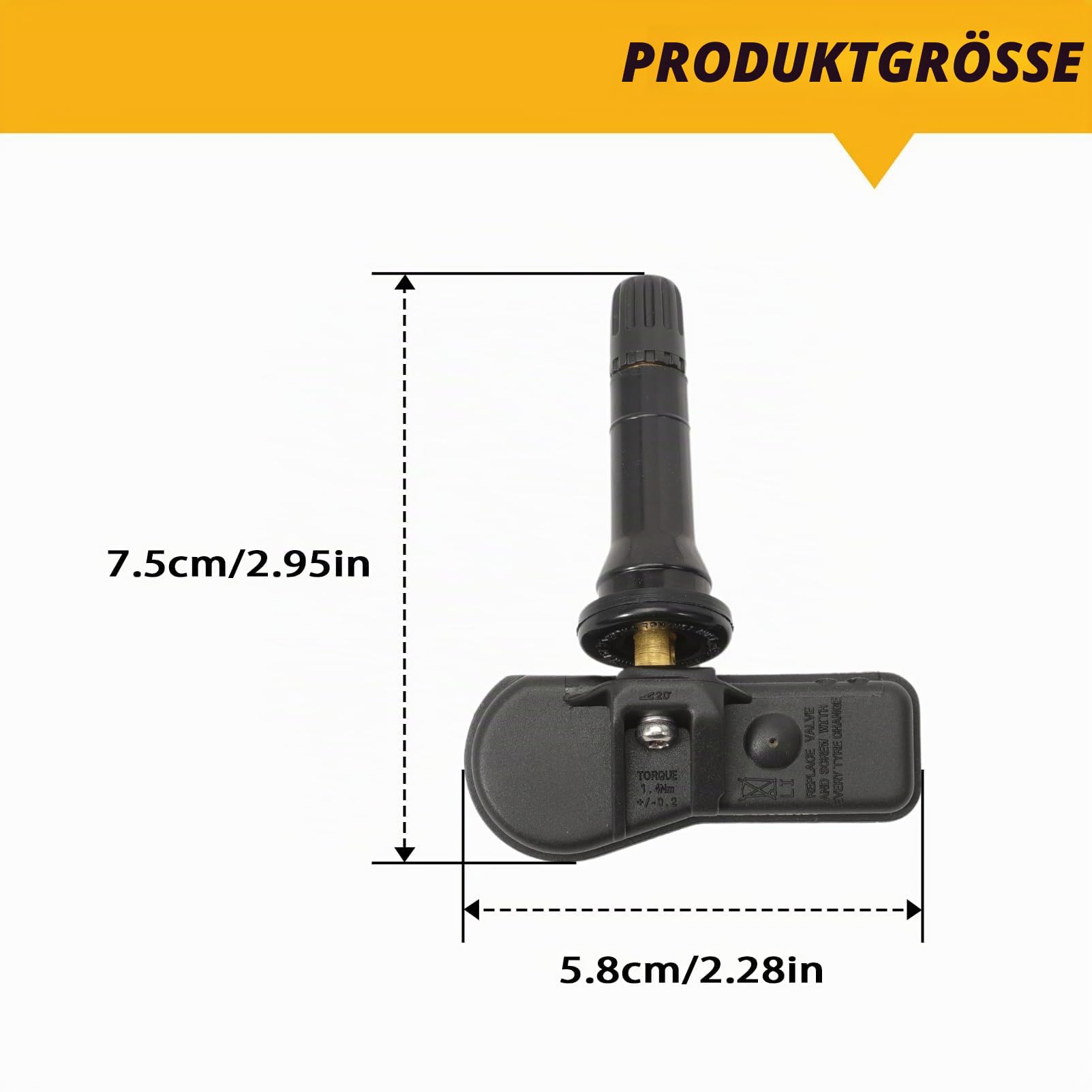 4x RDKS Sensor 433 MHz Reifendrucksensor TPMS für Hyundai i20 Tucson TL TLE Santa Fe IV TM Sonata VII LF Nexo 52933C1100 52933C8000