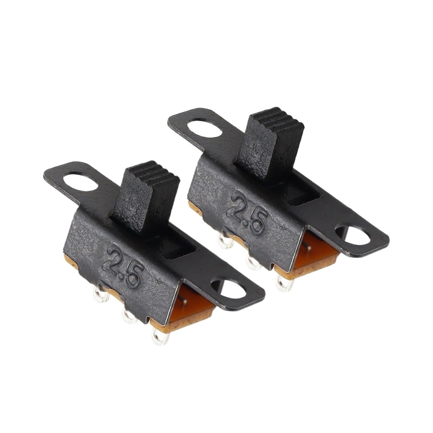 100pcs SS12F15 SS12F15VG4 Toggle Switch 3 pin 1P2T Slide Switch Handle Height 4mm