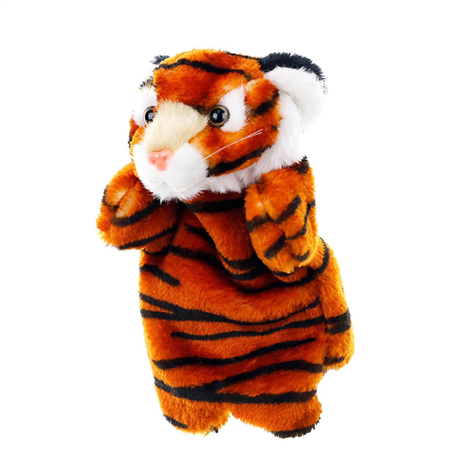 Animal Puppets - Fun Tiger Hand Puppet, Soft Plush Stuffed Toy, Huggable Doll Prop, Interactive Play, Durable Kids Entertainment | Perfect Birthday Holiday Party Activity Creative Play For Boys Girls