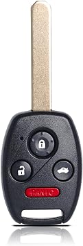 MechanMagic Key Fob Remote Head Key Replacement Fits for Honda Accord 2003 2004 2005 2006 2007 Keyless Entry Control Ignition Key OUCG8D-380H-A 35118-SDA-A11 46 Chip