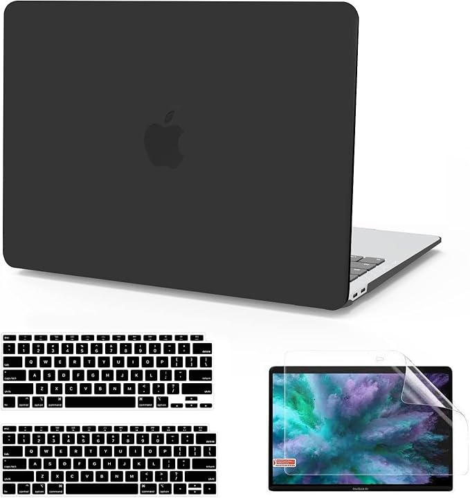 matte black laptop case