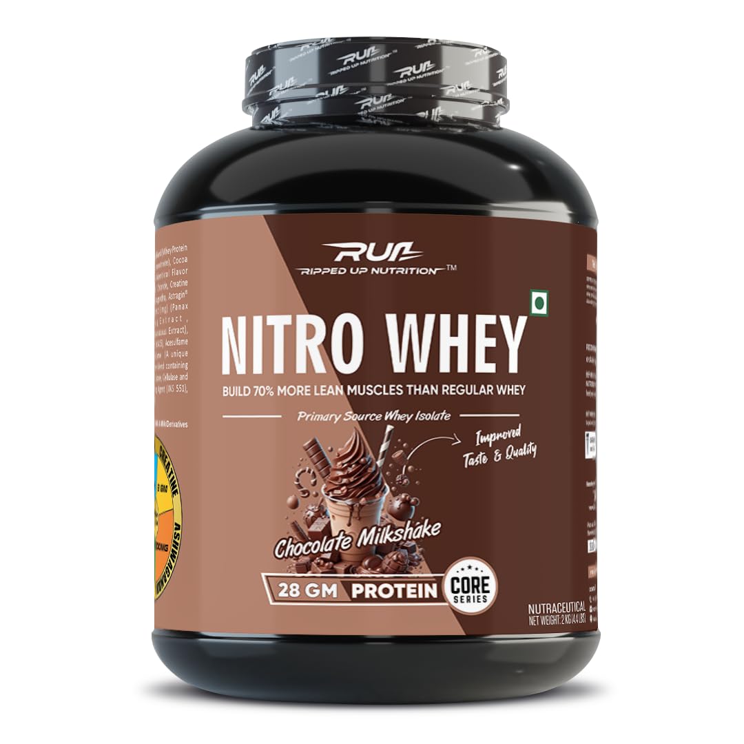 Premium Nitro Whey (2kg (50 Servings), Chocolate Milkshake)