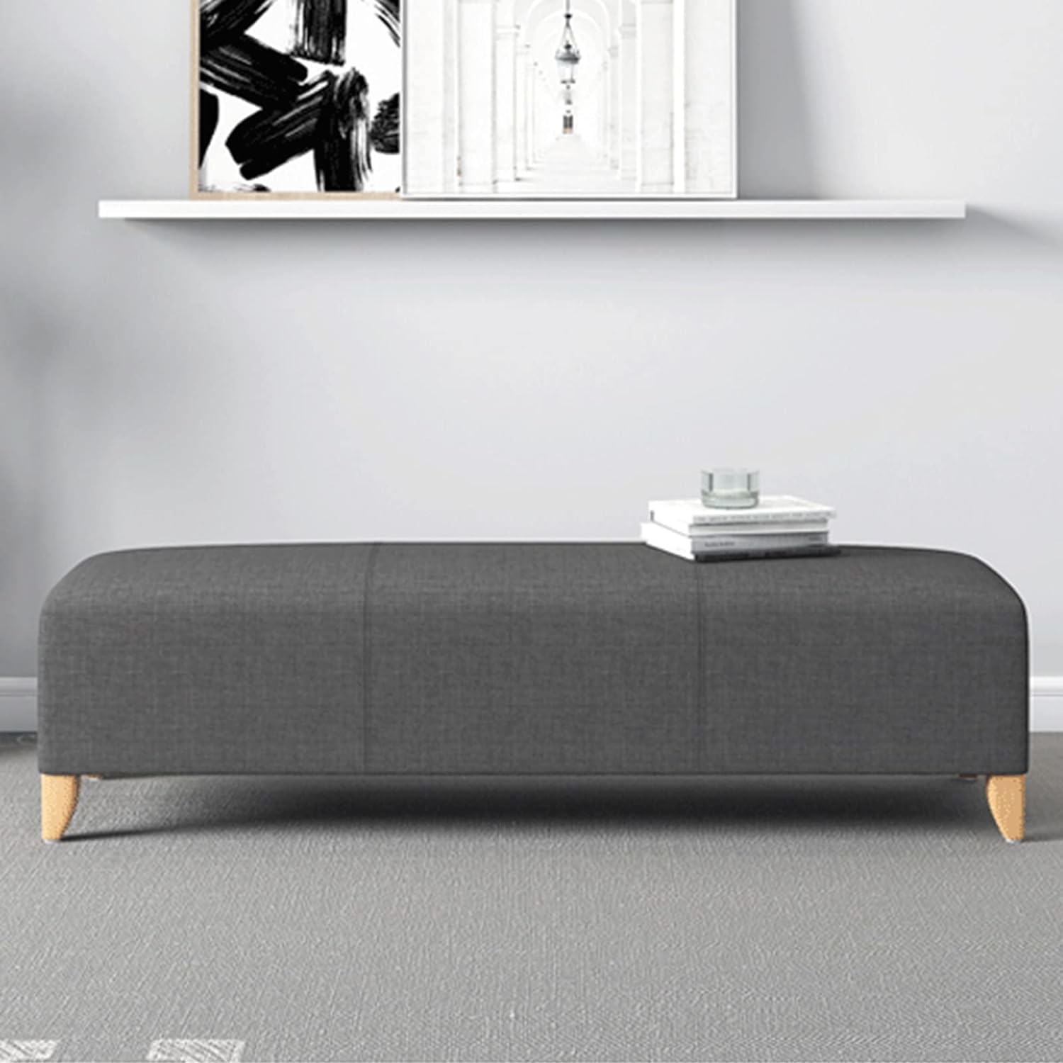 Banc ottoman moderne idéal pour le salon la chambre ou l'entrée