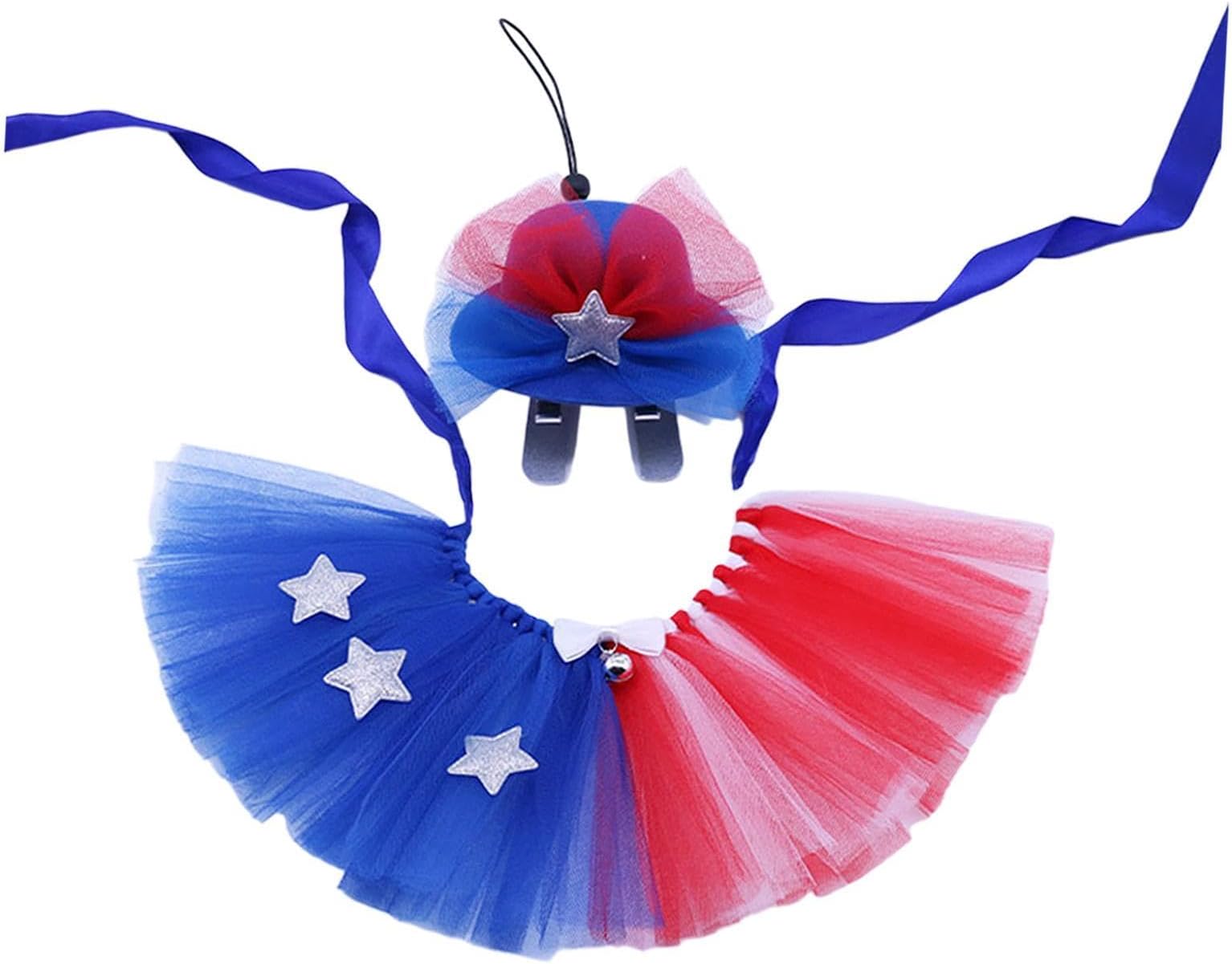 Dog 4Th Of July Outfit Cute 4Th Of July Dog Costume Set For Kitten Pet Decor | Wedding & Formal Occasion | Bridal Accessories | Veils
