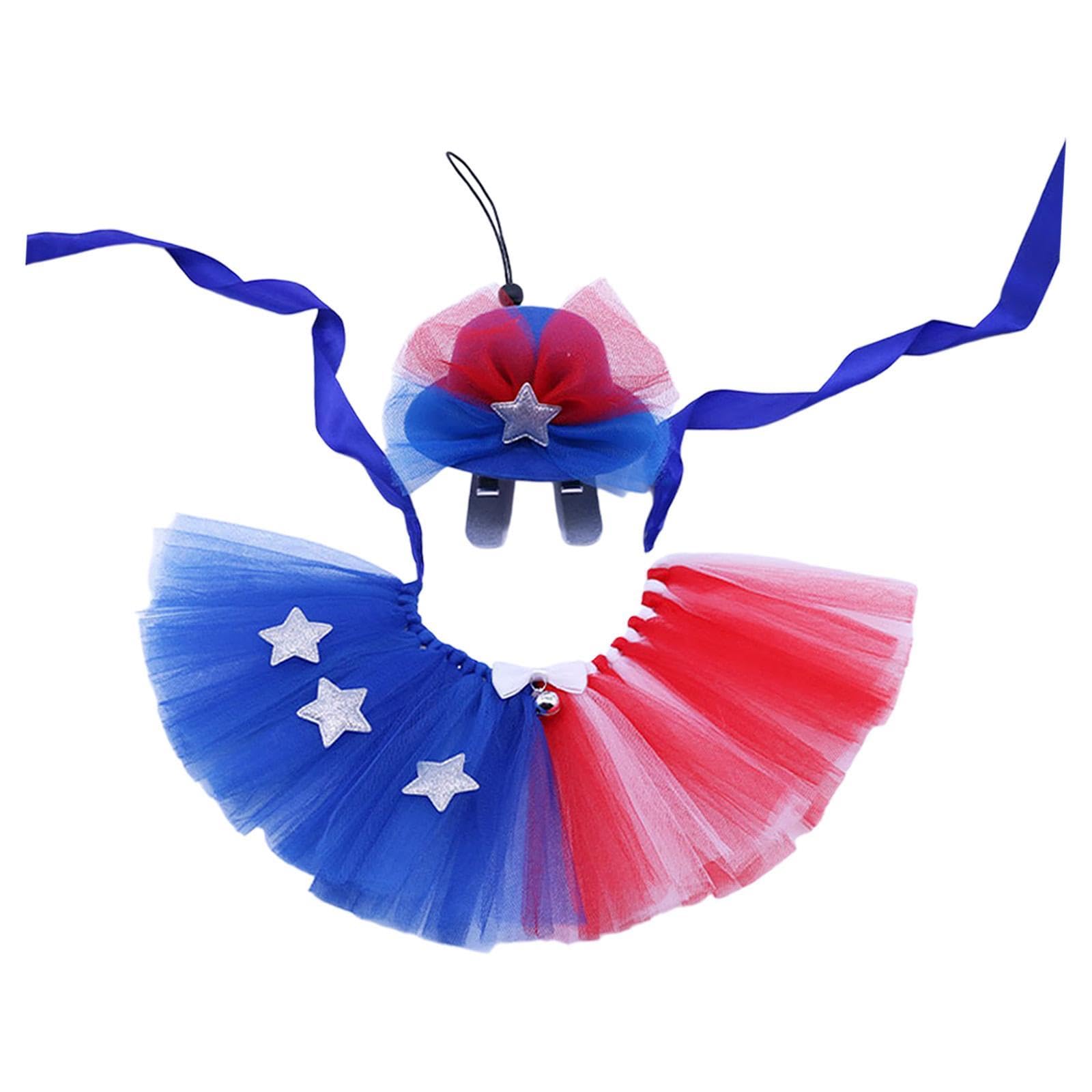Dog 4Th Of July Outfit Cute 4Th Of July Dog Costume Set For Kitten Pet Decor | Wedding & Formal Occasion | Bridal Accessories | Veils