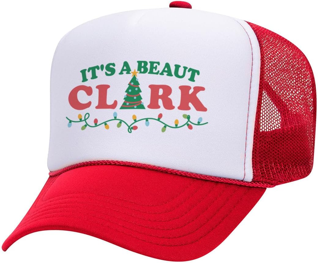 It's a Beaut Clark Foam Trucker Cap Adjustable Mesh Back Hat